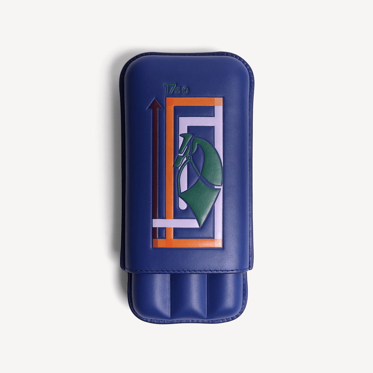 Hand Painted Cigar Case - Blue - Swaine Group Ltd