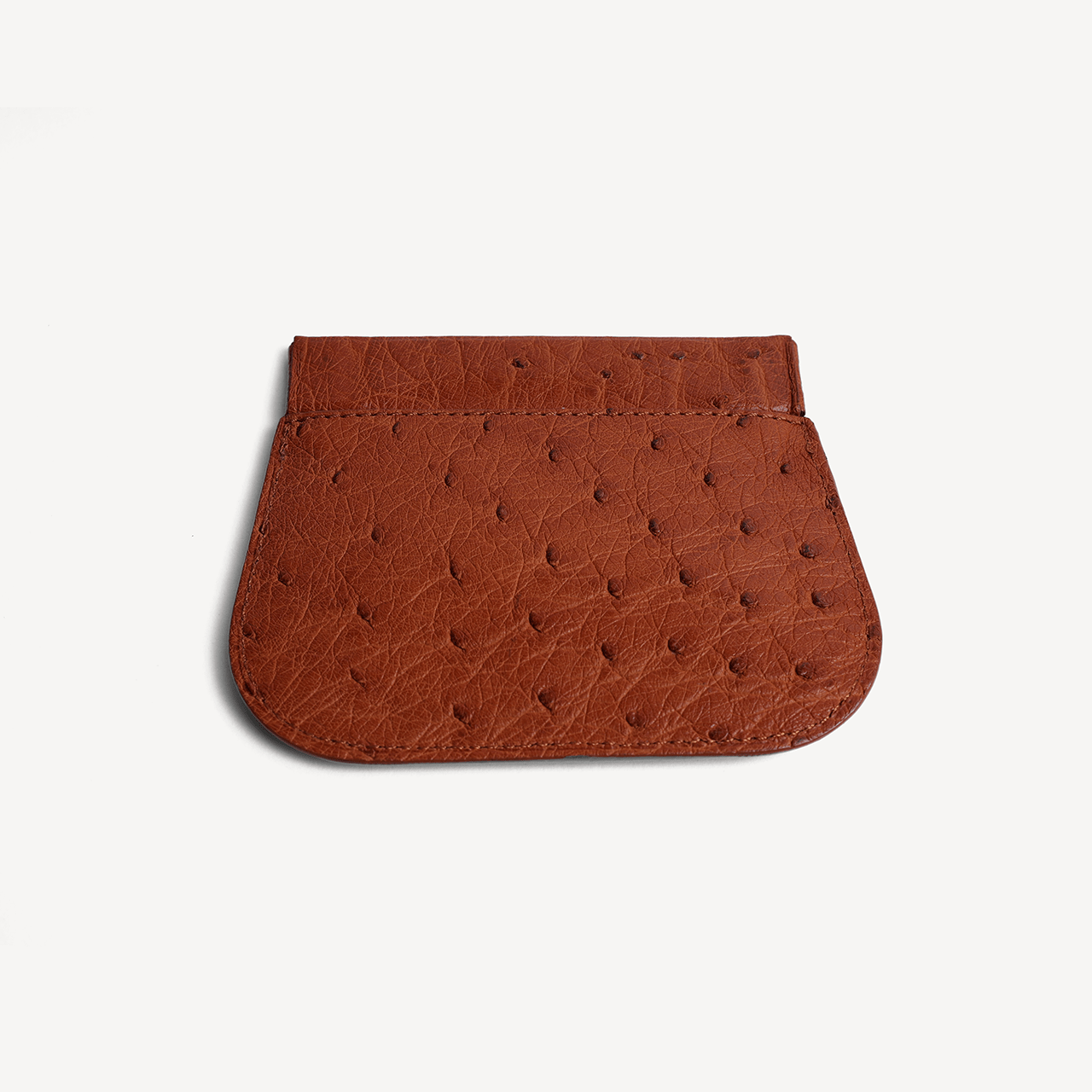 Ostrich Coin 1cc Purse - Tan - Swaine Group Ltd