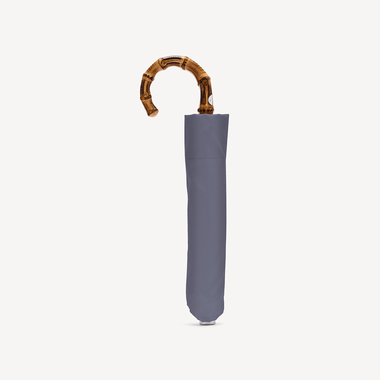 Collapsible Umbrella with Whangee Handle - Dove Grey - Swaine Group Ltd