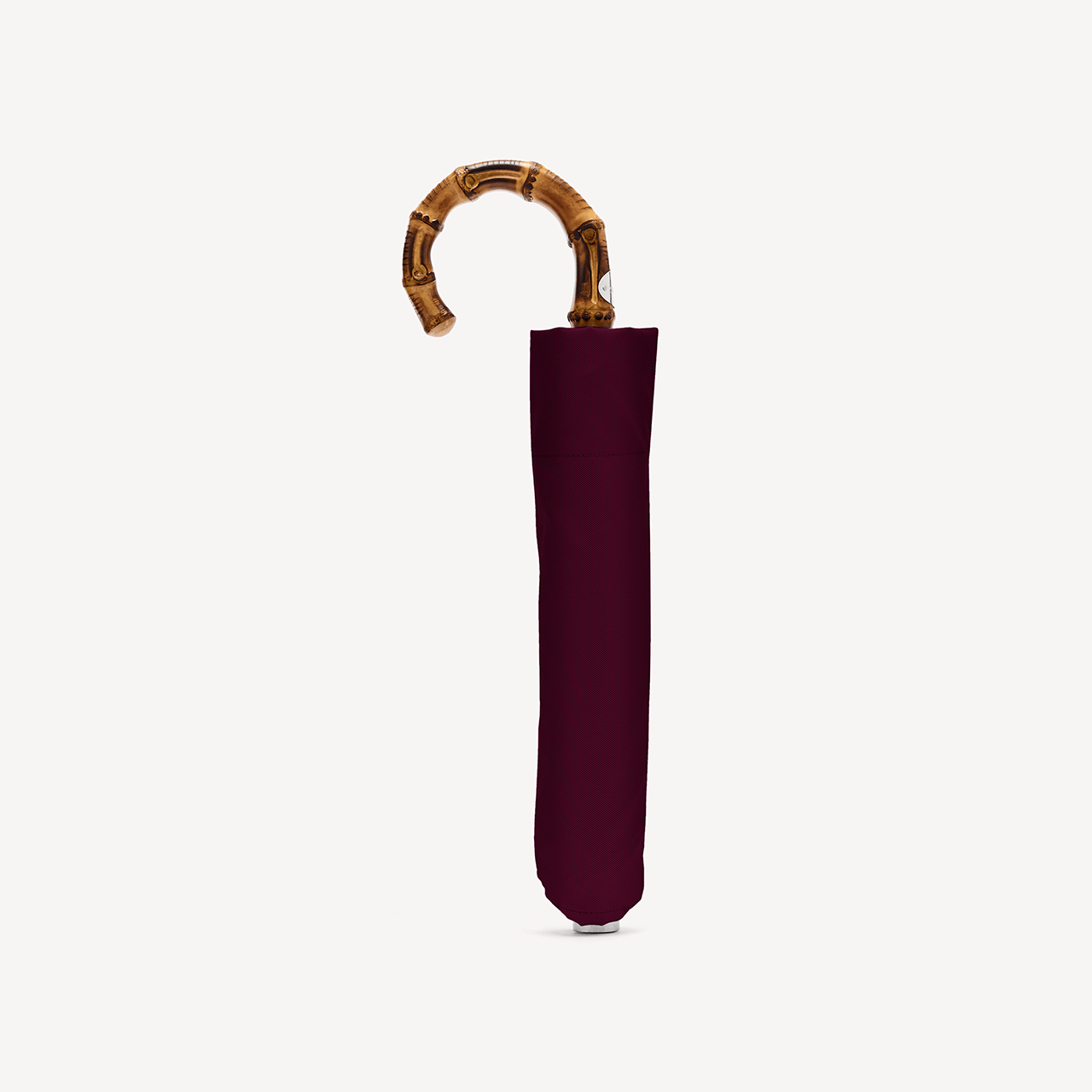 Collapsible Umbrella with Whangee Handle - Wine - Swaine Group Ltd