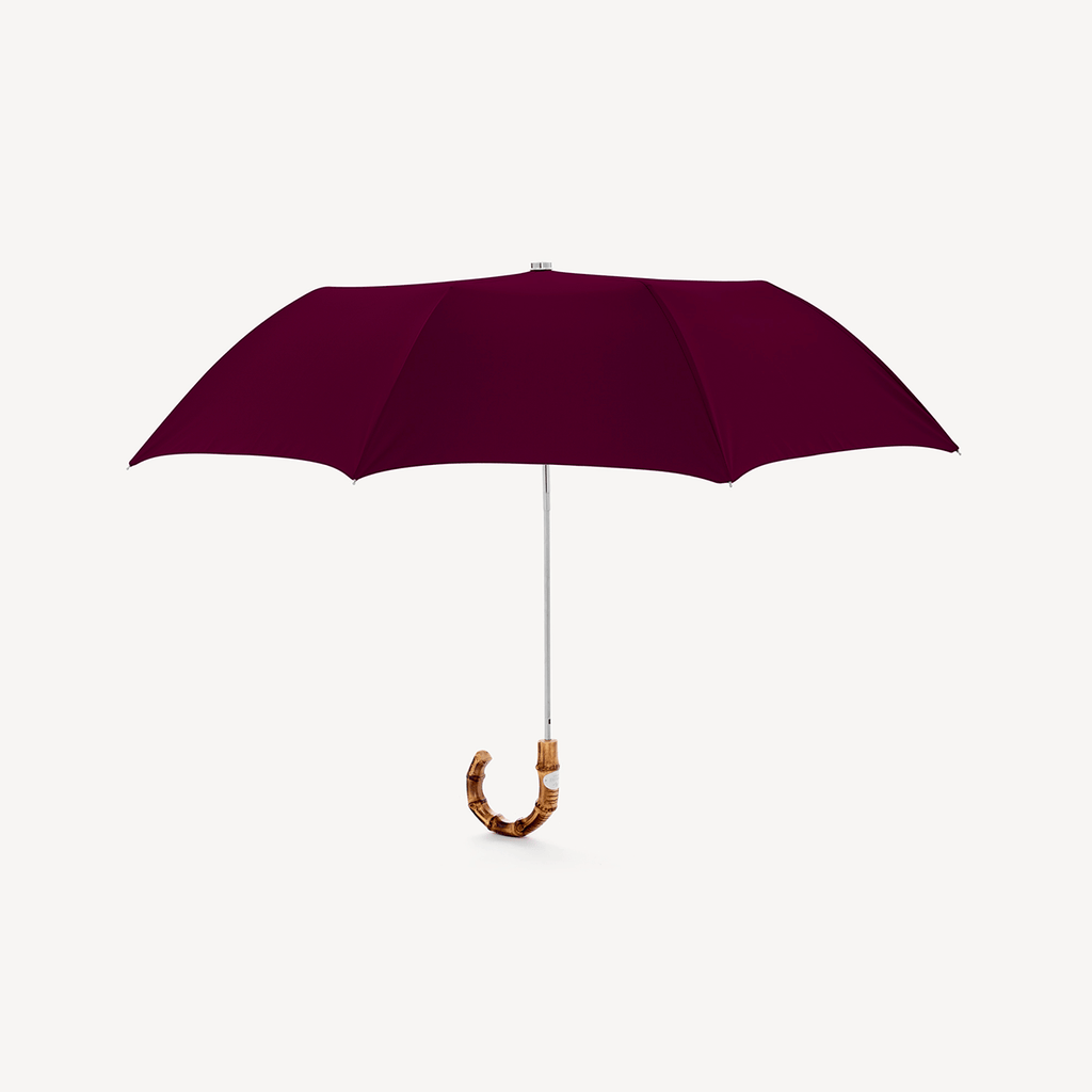 Whangee Collapsible Umbrella - Burgundy
