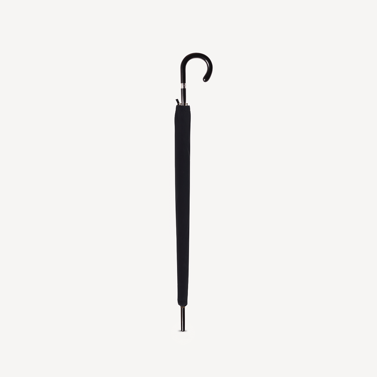 Ebony Crook Handle Umbrella - Black - Swaine Group Ltd