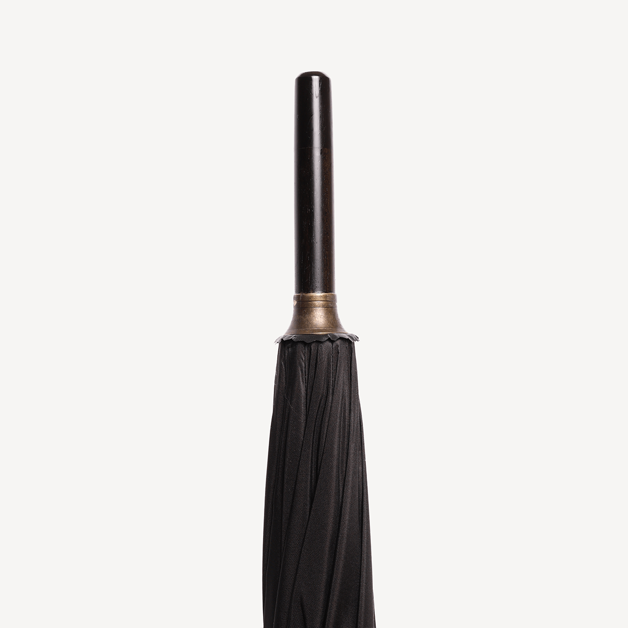 Ebony Crook Handle Umbrella - Black - Swaine Group Ltd