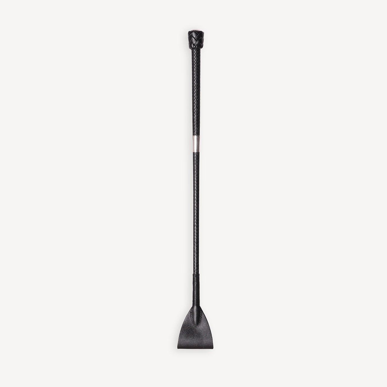 18" Jumping Leather Whip - Black & Jaguar Green - Swaine