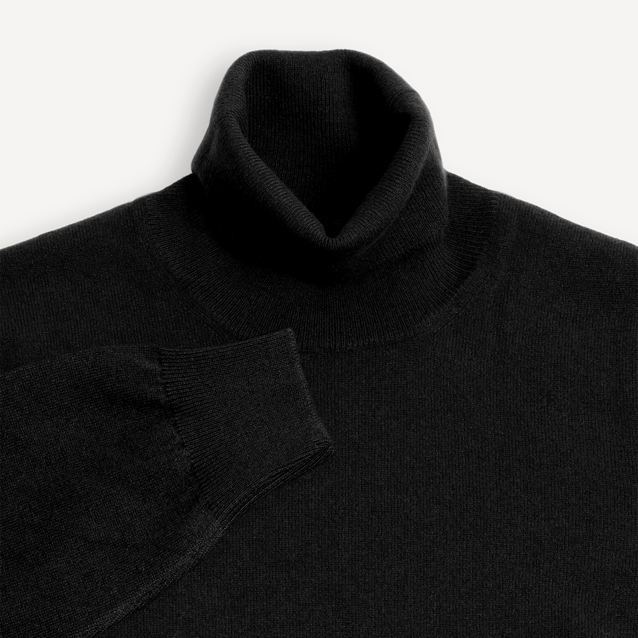 Turtle Neck Jumper - Black - Swaine