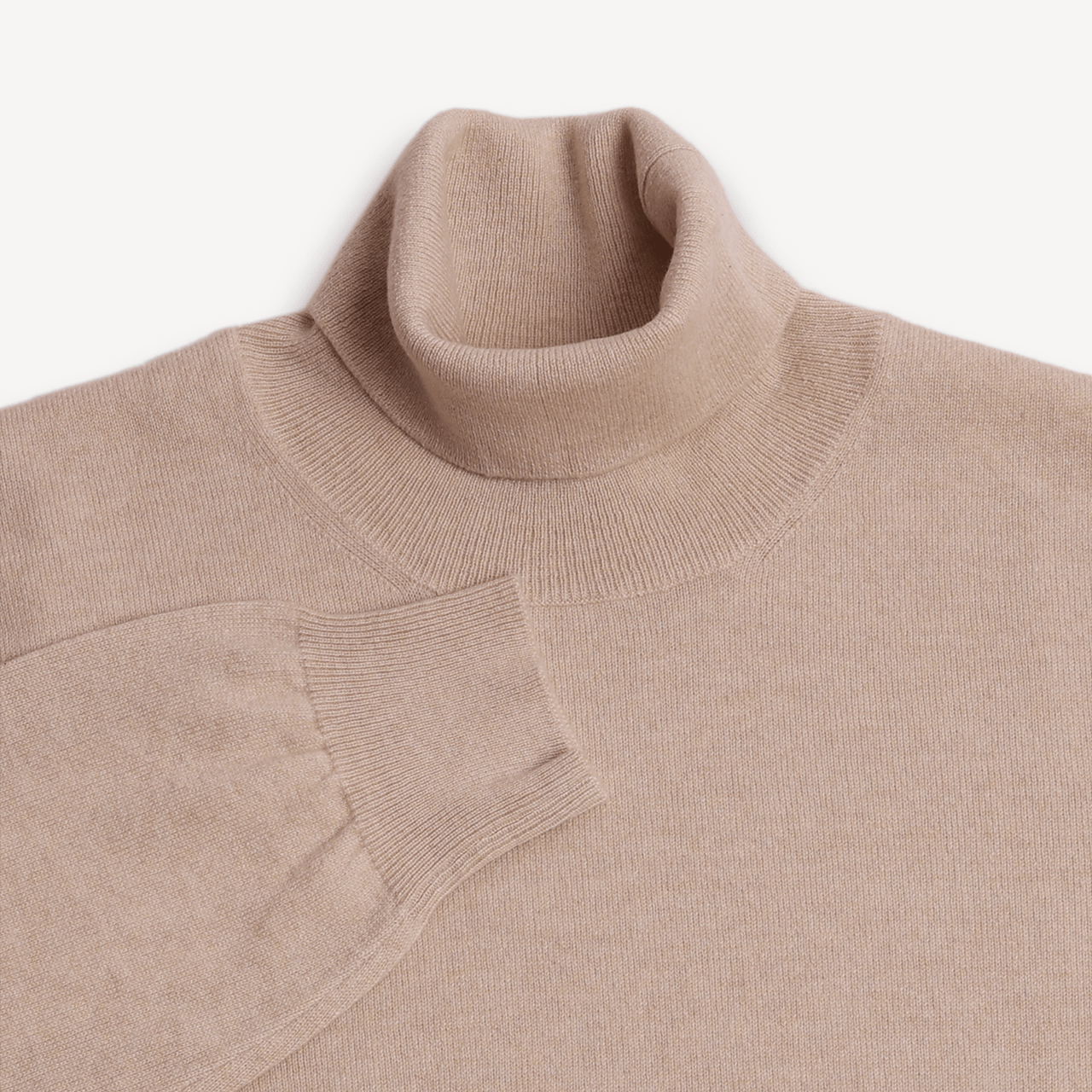 Turtle Neck Jumper - Beige - Swaine