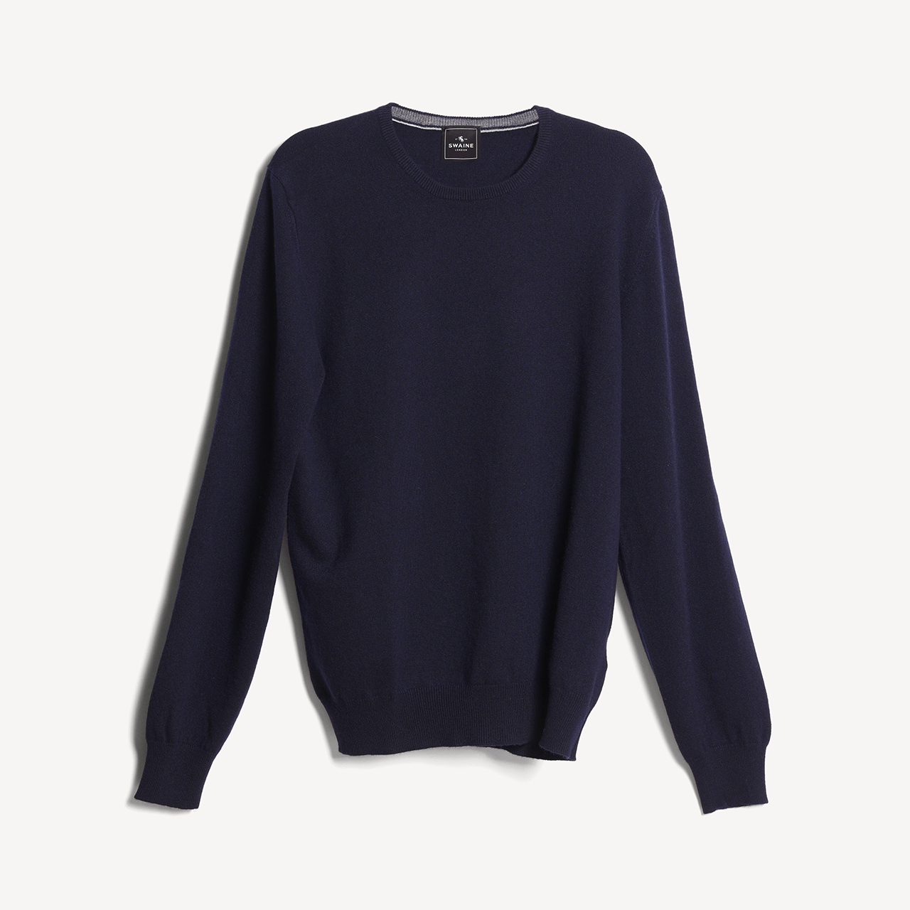 Crew Neck Jumper - Navy - Swaine