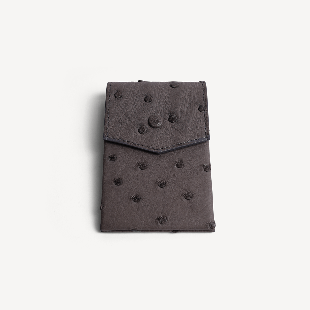 Ostrich Key Pouch - Grey - Swaine Group Ltd