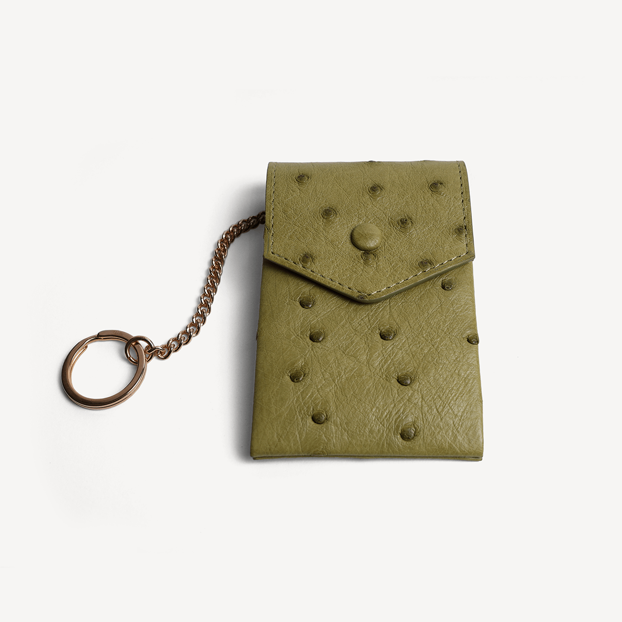 Ostrich Key Pouch - Green - Swaine Group Ltd
