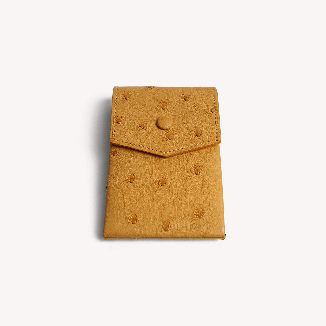 Ostrich Key Pouch - Mustard - Swaine Group Ltd