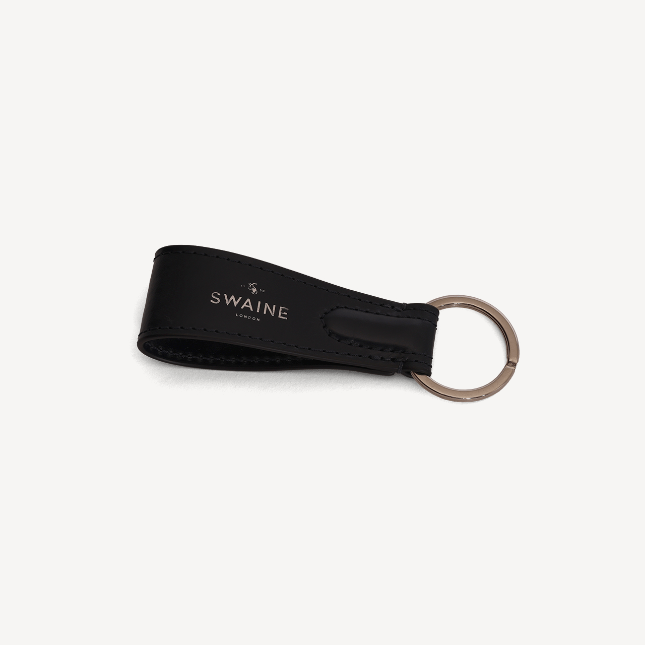 Swaine Keyring - Navy with Silver Embossing - Swaine Group Ltd