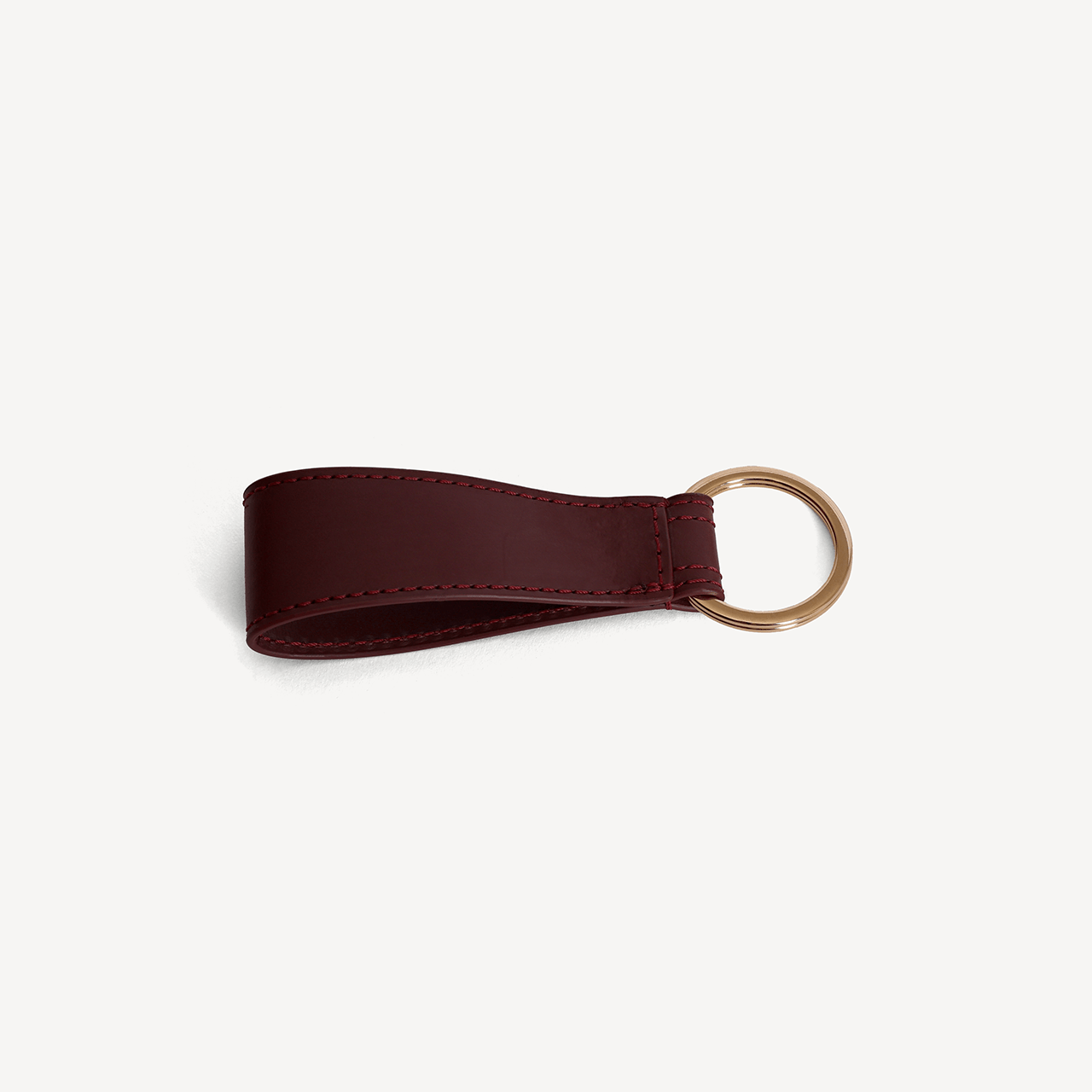 Swaine Keyring - Oxblood with Blind Embossing - Swaine Group Ltd