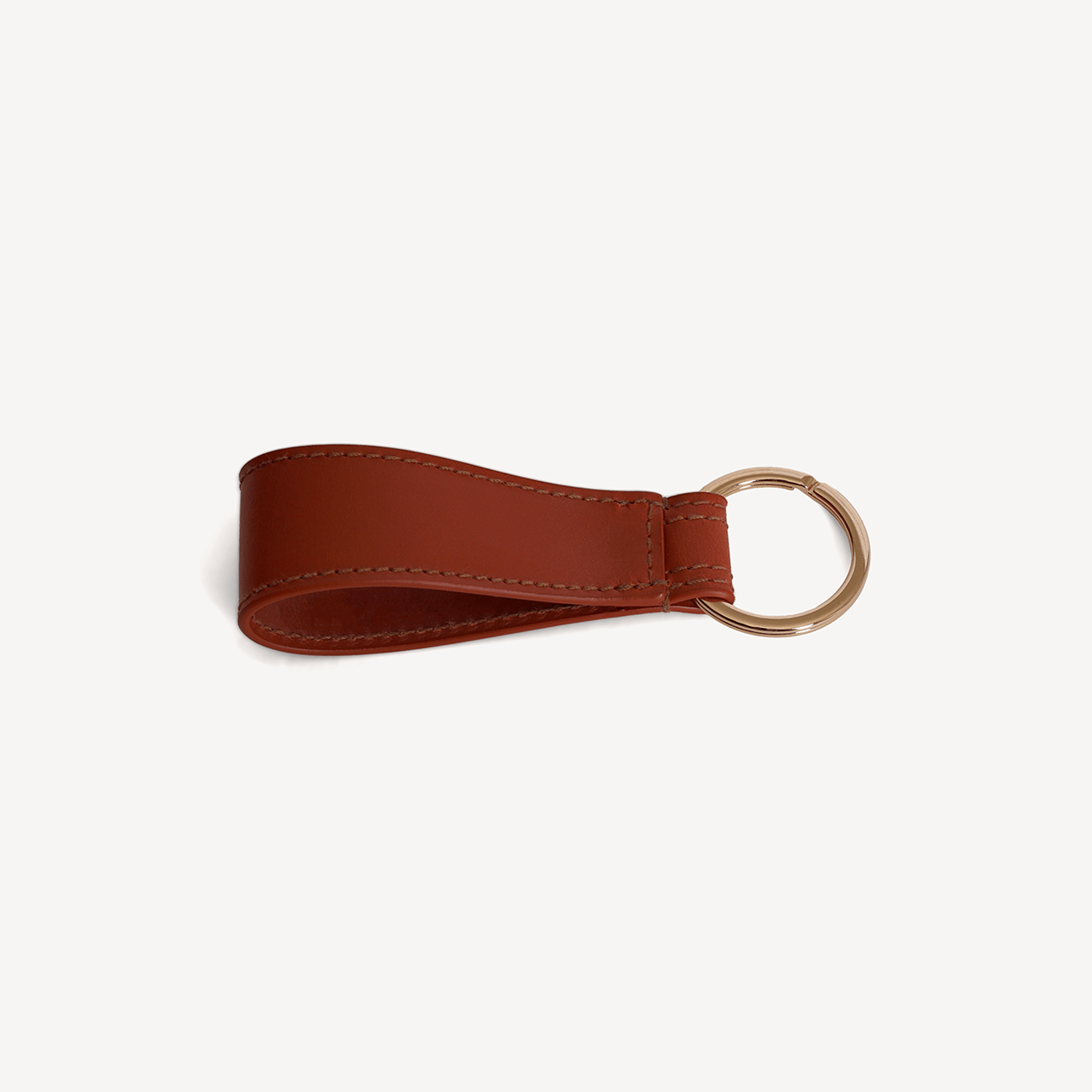 Swaine Keyring - London Tan with Gold Embossing - Swaine