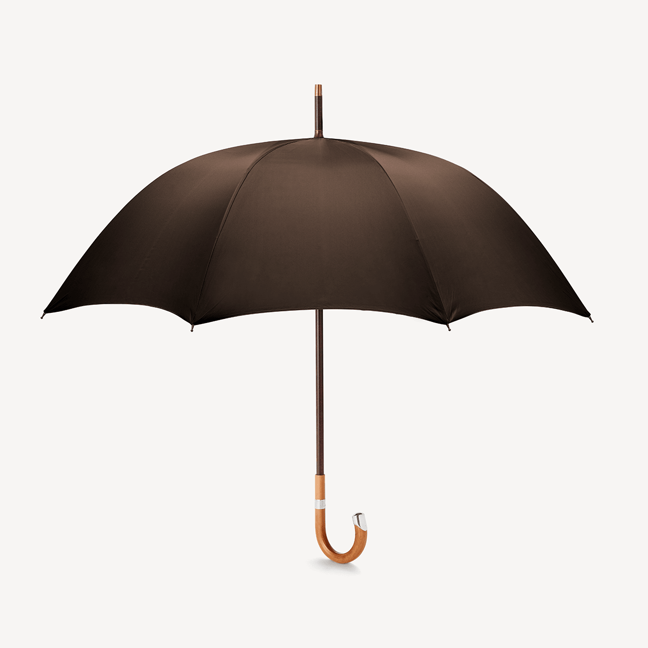 Malacca Prince of Wales Umbrella for Men - Brown - Swaine Group Ltd