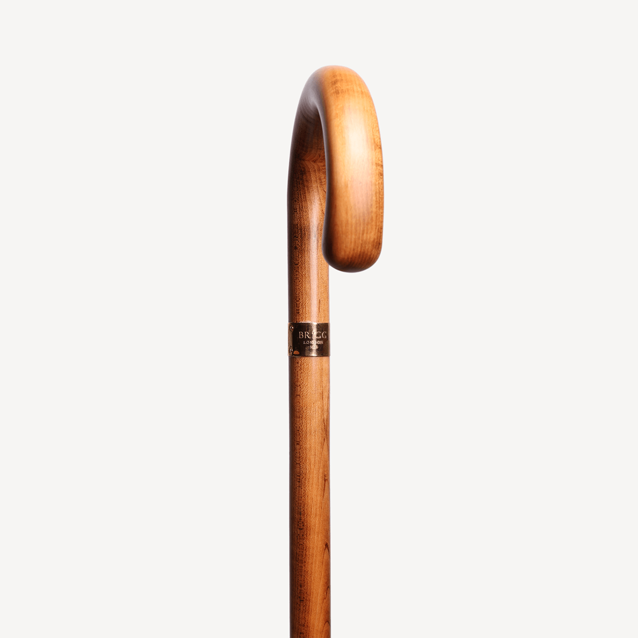 Maple Walking Stick - Gold Collar - Swaine Group Ltd