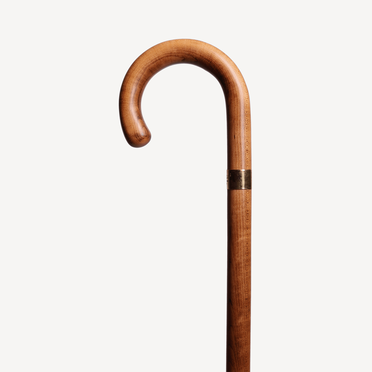 Maple Walking Stick - Gold Collar - Swaine Group Ltd