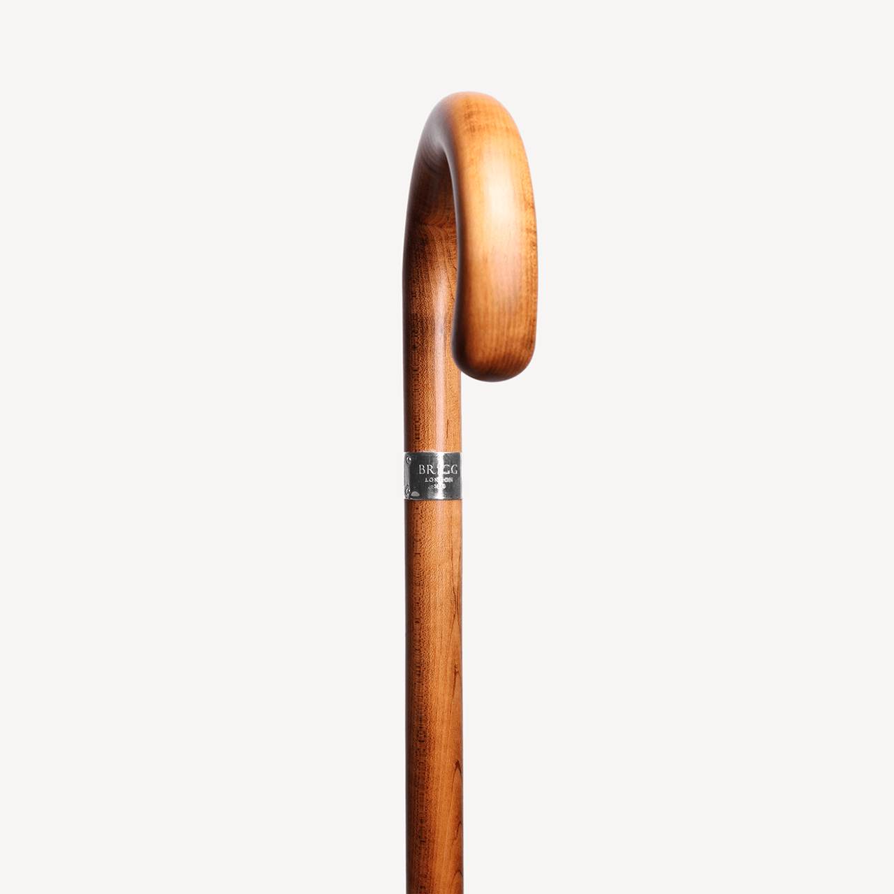 Maple Walking Stick - Silver Collar - Swaine Group Ltd