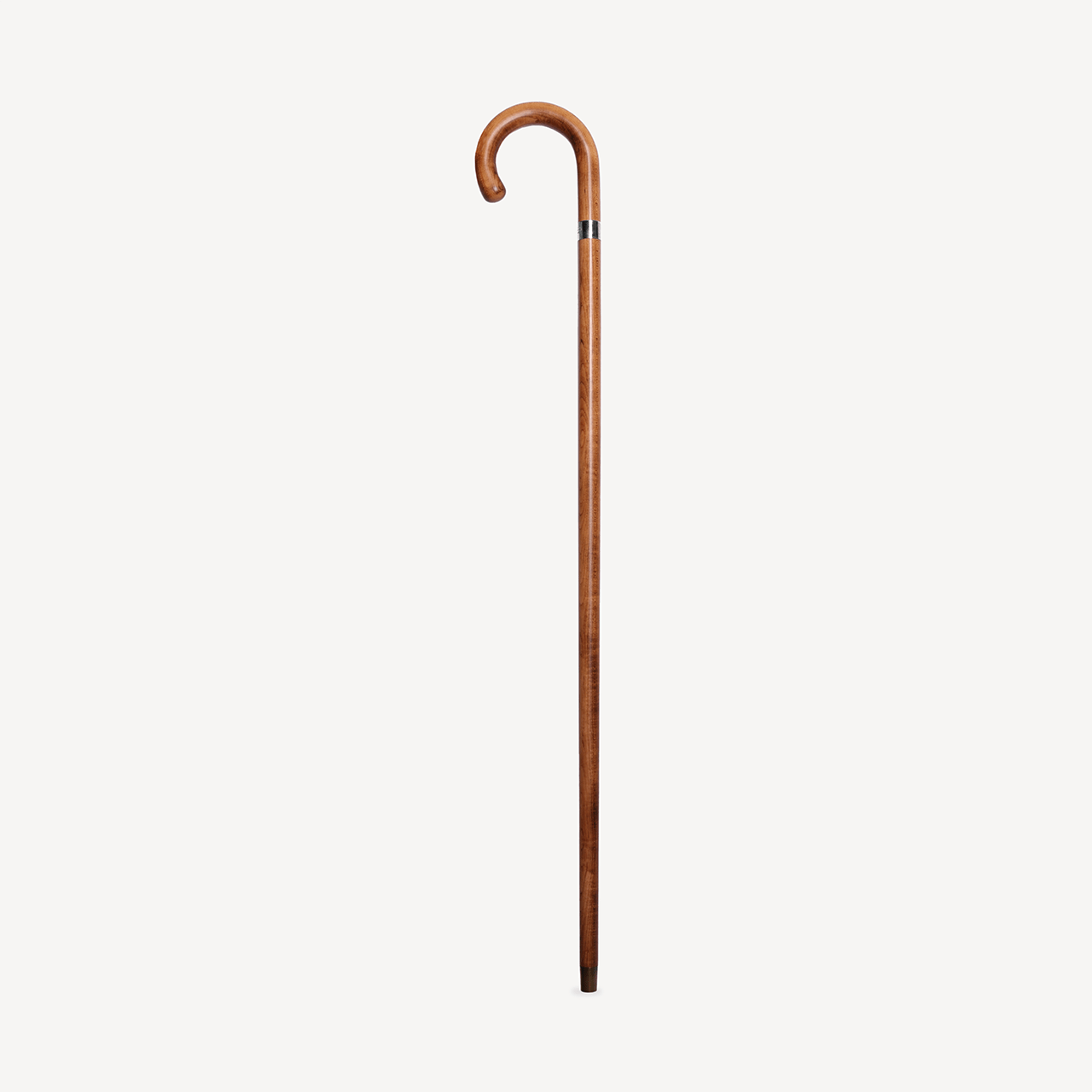 Maple Walking Stick - Silver Collar - Swaine Group Ltd