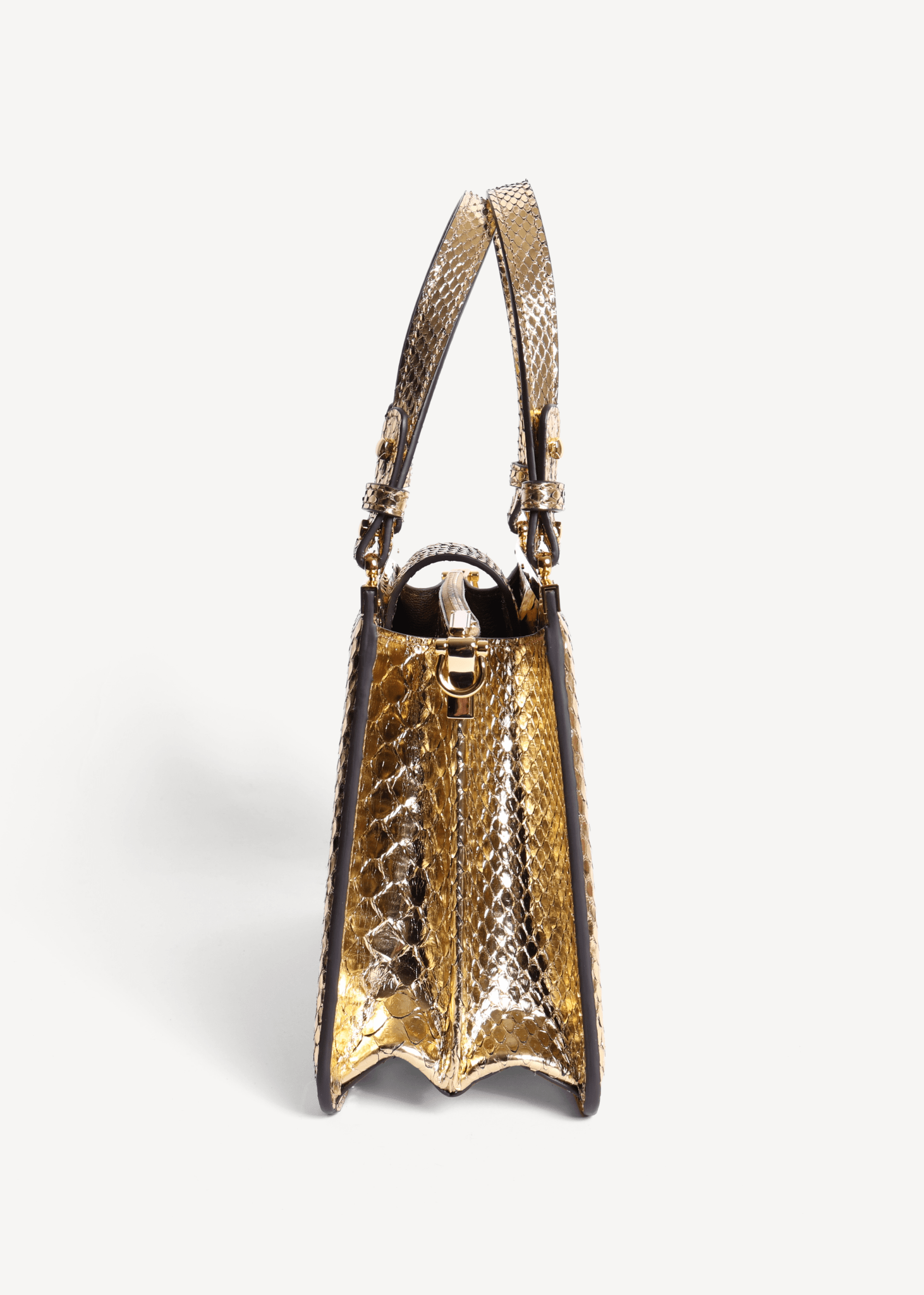 Limited Edition Margot in Python Leather - Gold - Swaine Group Ltd