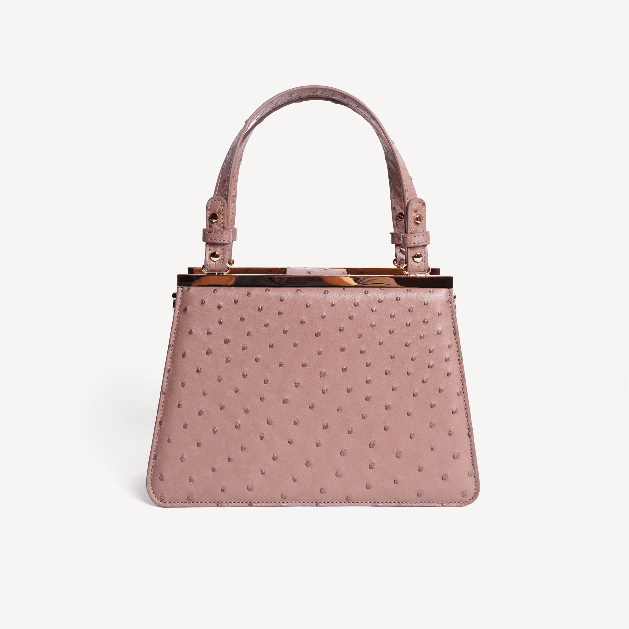 Limited Edition Margot In Ostrich Leather - Taupe - Swaine Group Ltd