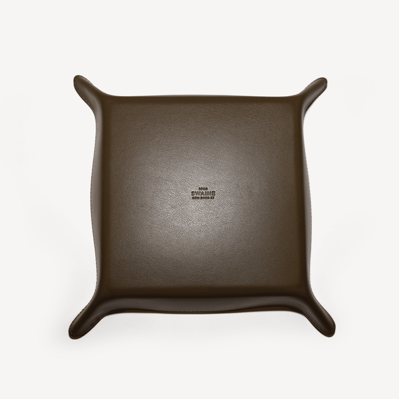 Trinket Tray Small in Green & Tan - Swaine Group Ltd