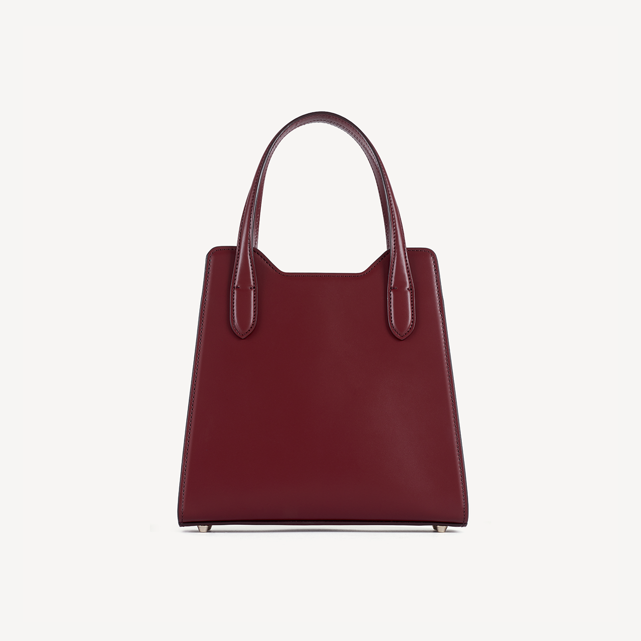 Mini Swaine Tote - Bordeaux (Black Canvas)