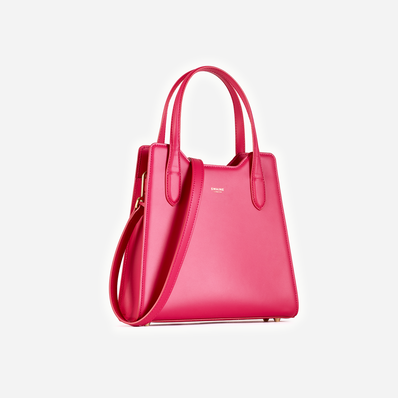 Estelle | Luxury Fuschia Pink Mini Bag | Rhinestone Embellished Handle