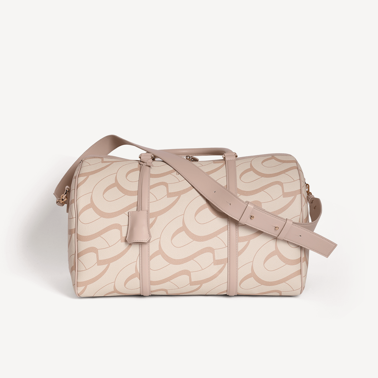 Boston Small Monogram Print - Beige - Swaine