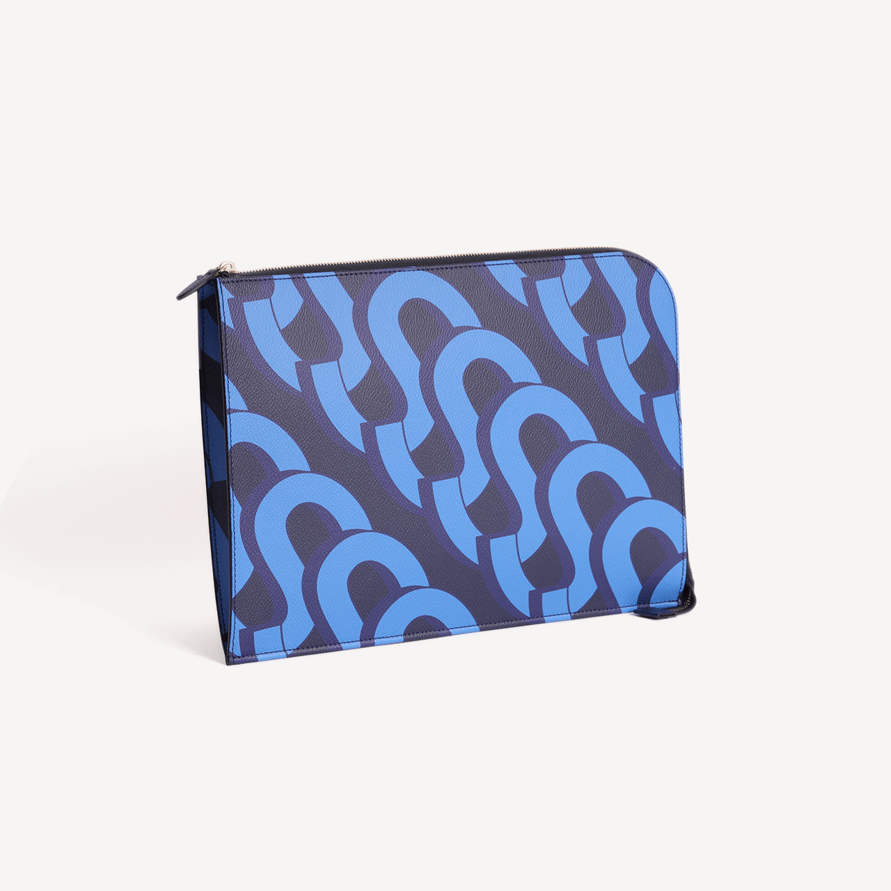 Metropolitan Oversize Monogram Print - Blue - Swaine