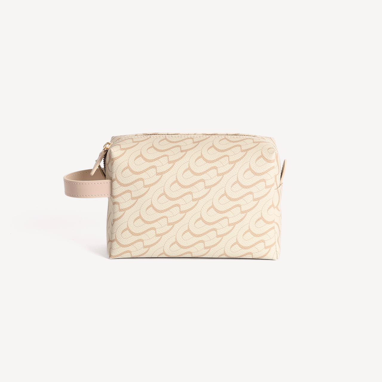 Washbag Medium Monogram Print - Beige - Swaine