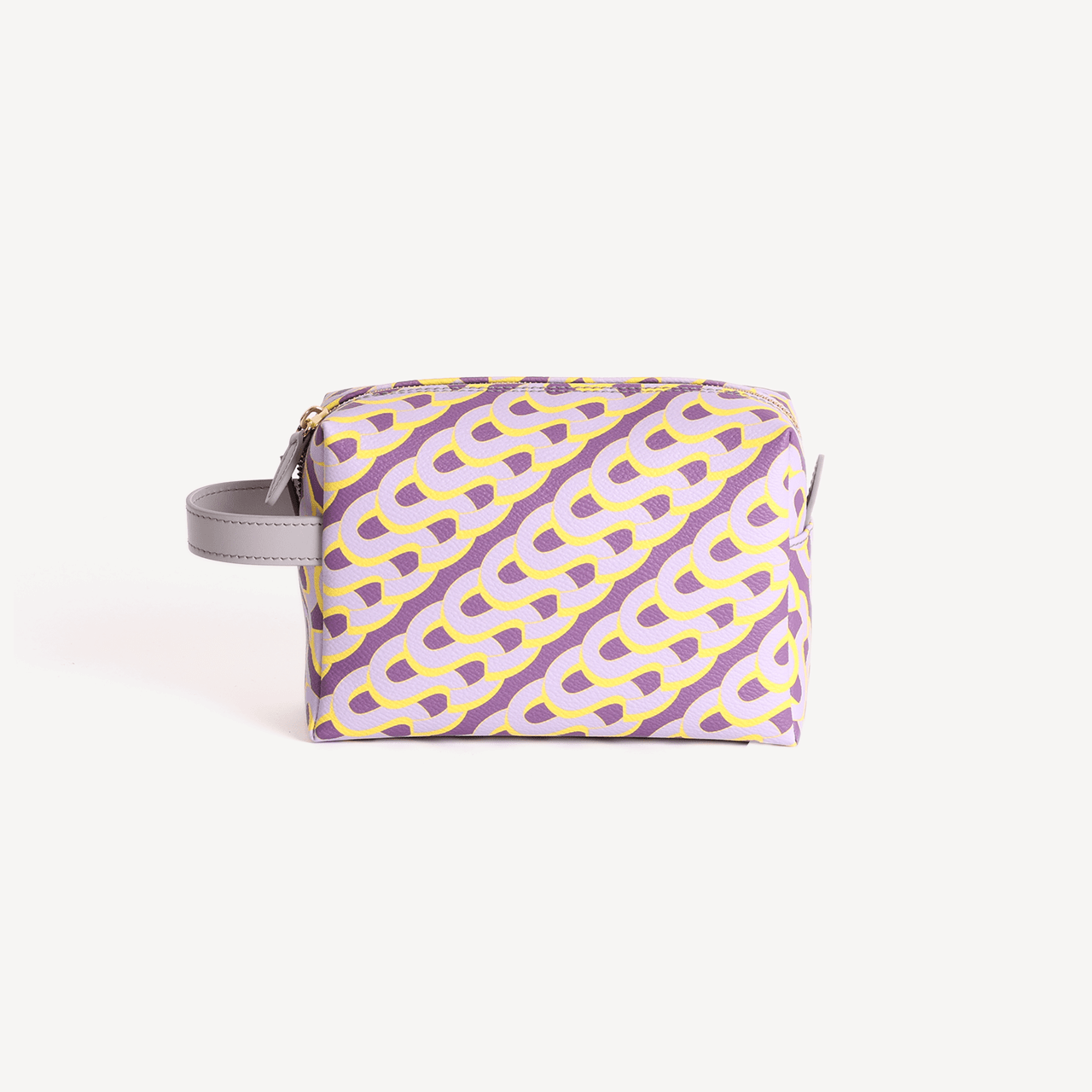 Washbag Medium Monogram Print - Yellow & Lilac - Swaine