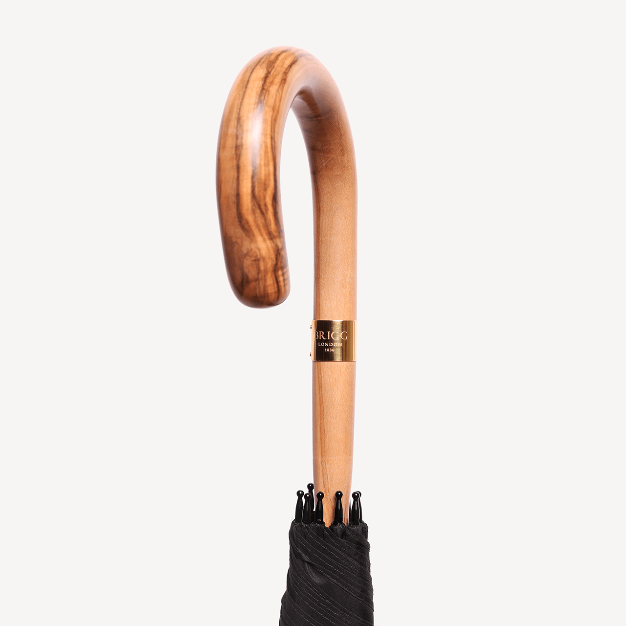 Olivewood Umbrella - Black - Swaine Group Ltd