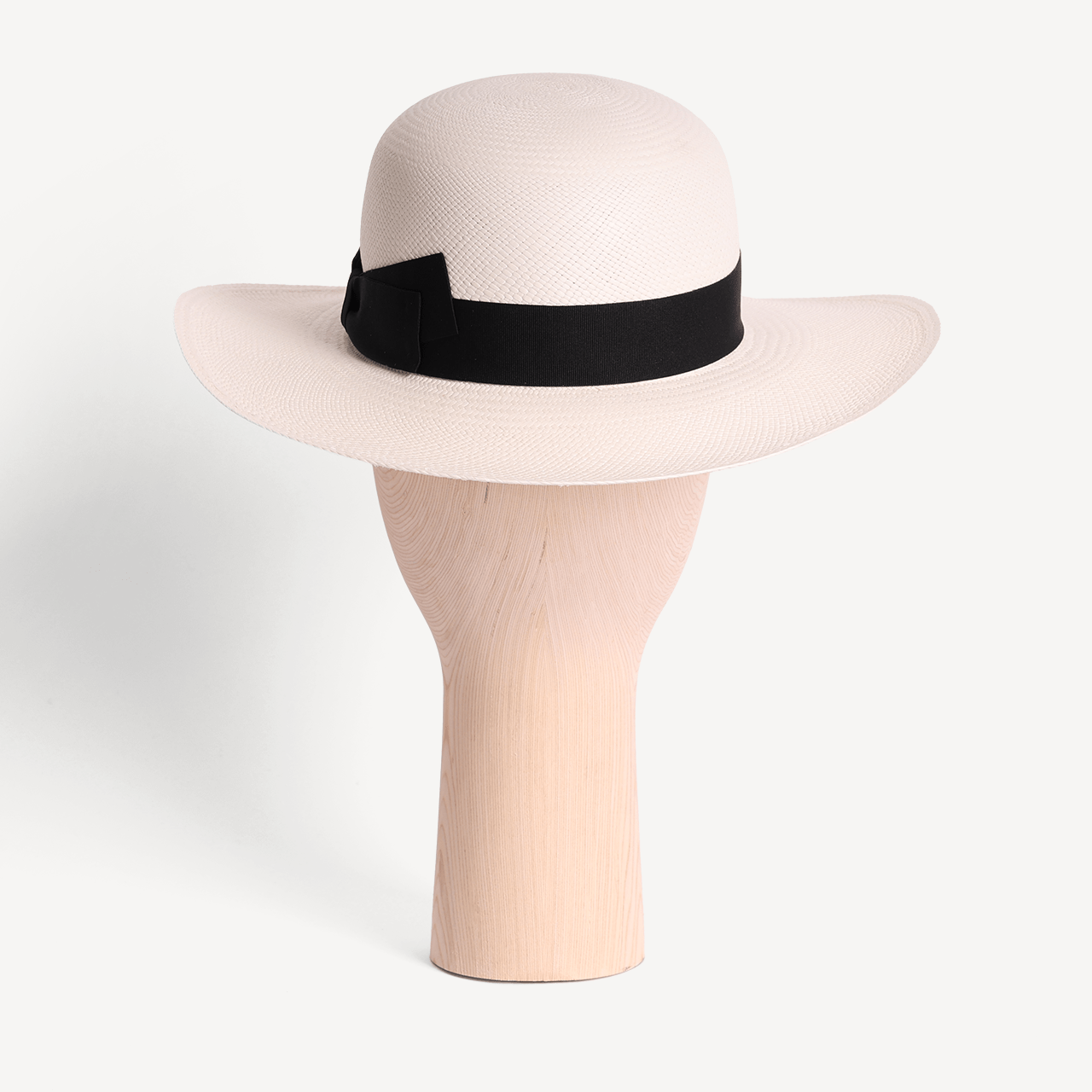 Brisa Panama Toquilla Straw - White with Black Band - Swaine