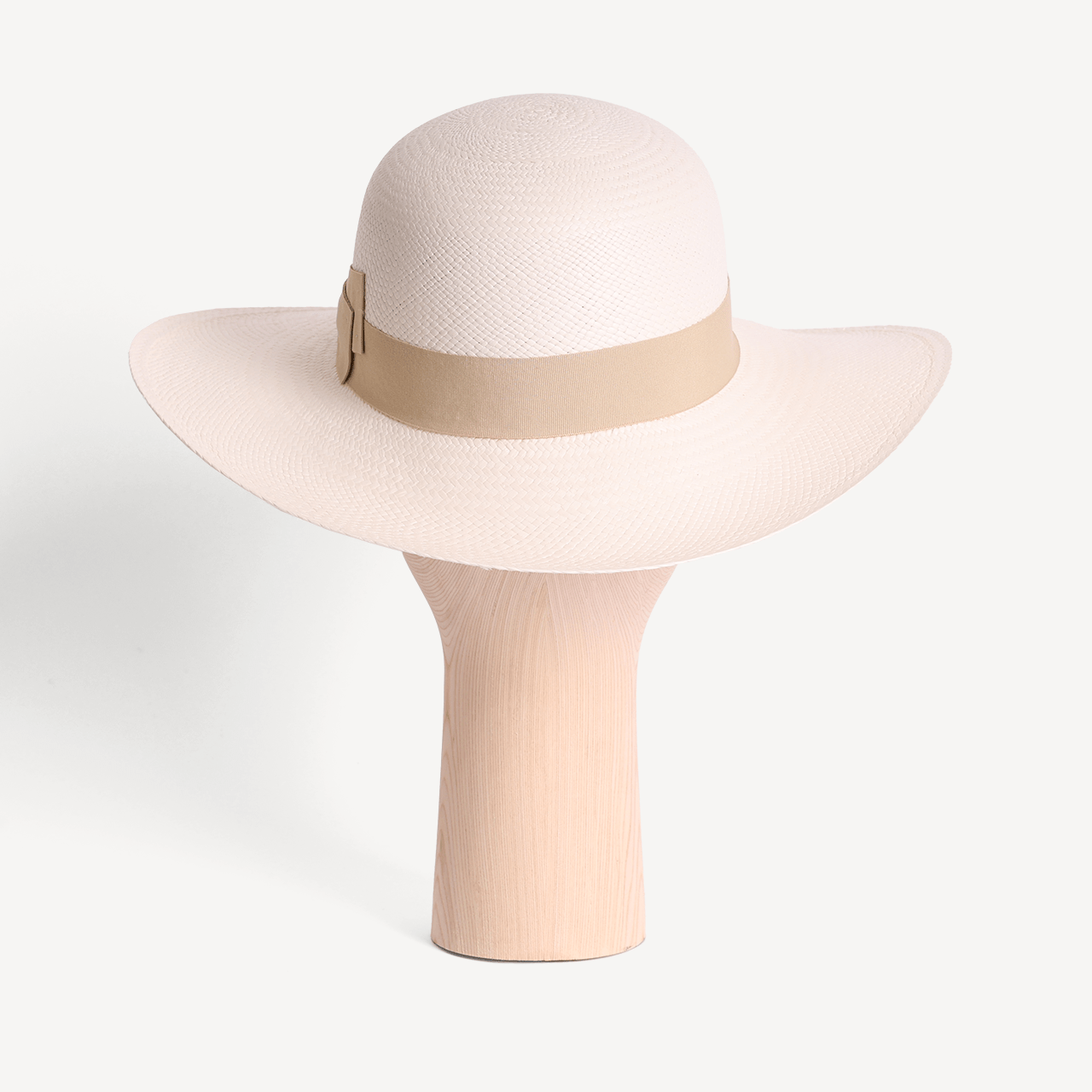 Brisa Panama Toquilla Straw - White with Cream Band - Swaine