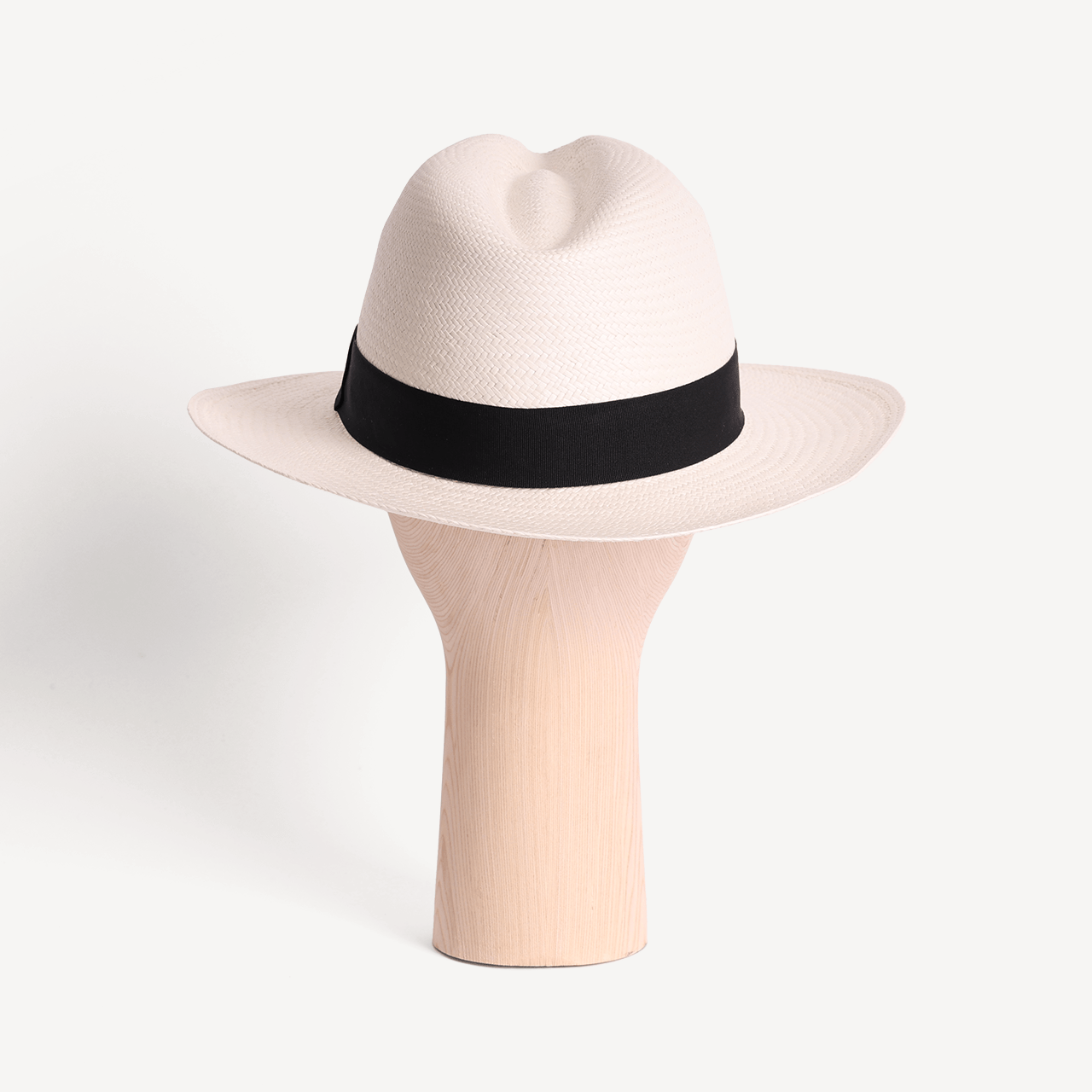 Panama Toquilla Straw White with Black Band