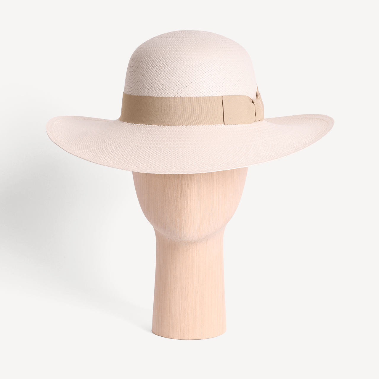 Brisa Panama Toquilla Straw - White with Cream Band - Swaine