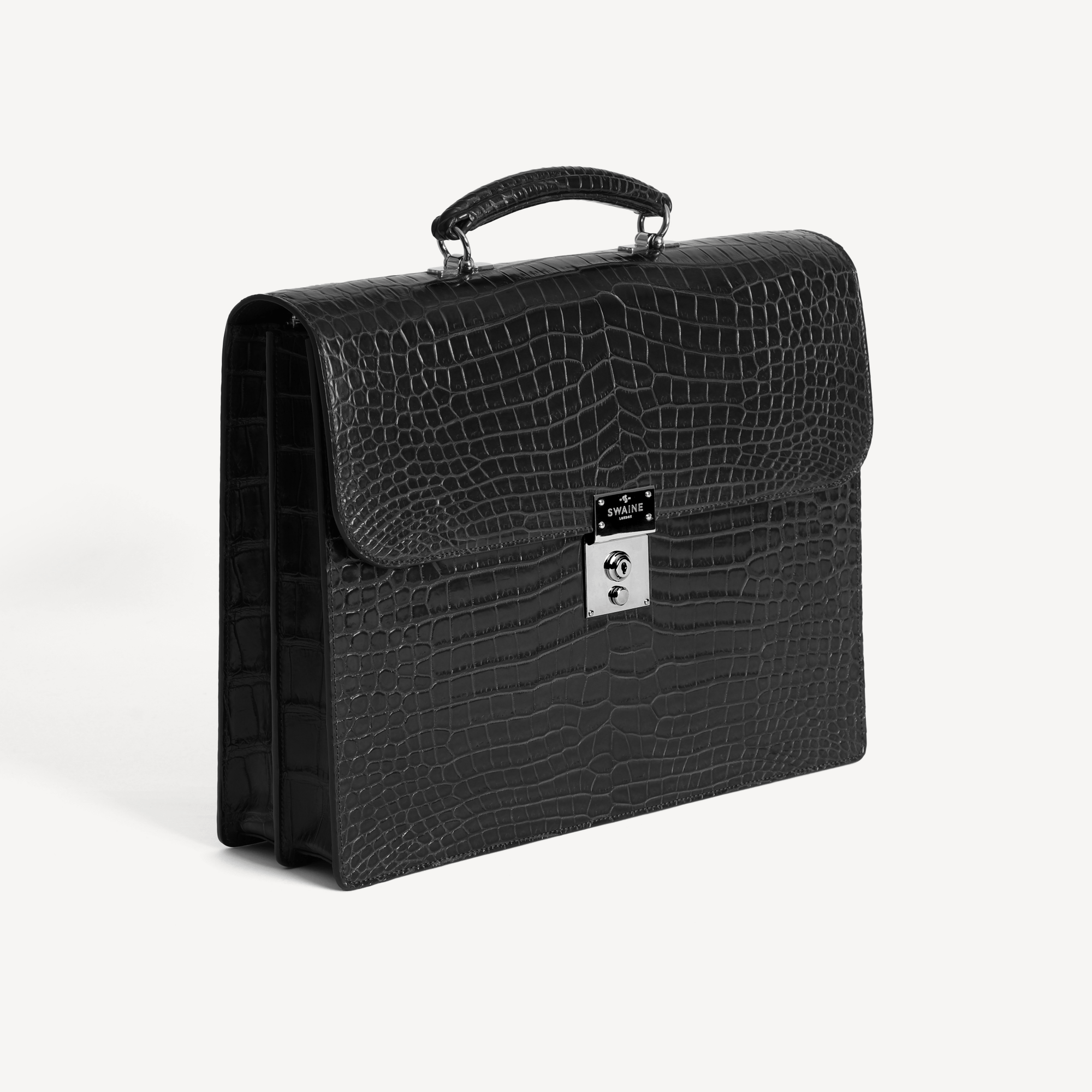 Limited Edition President in Crocodile Leather - Black - Swaine Group Ltd