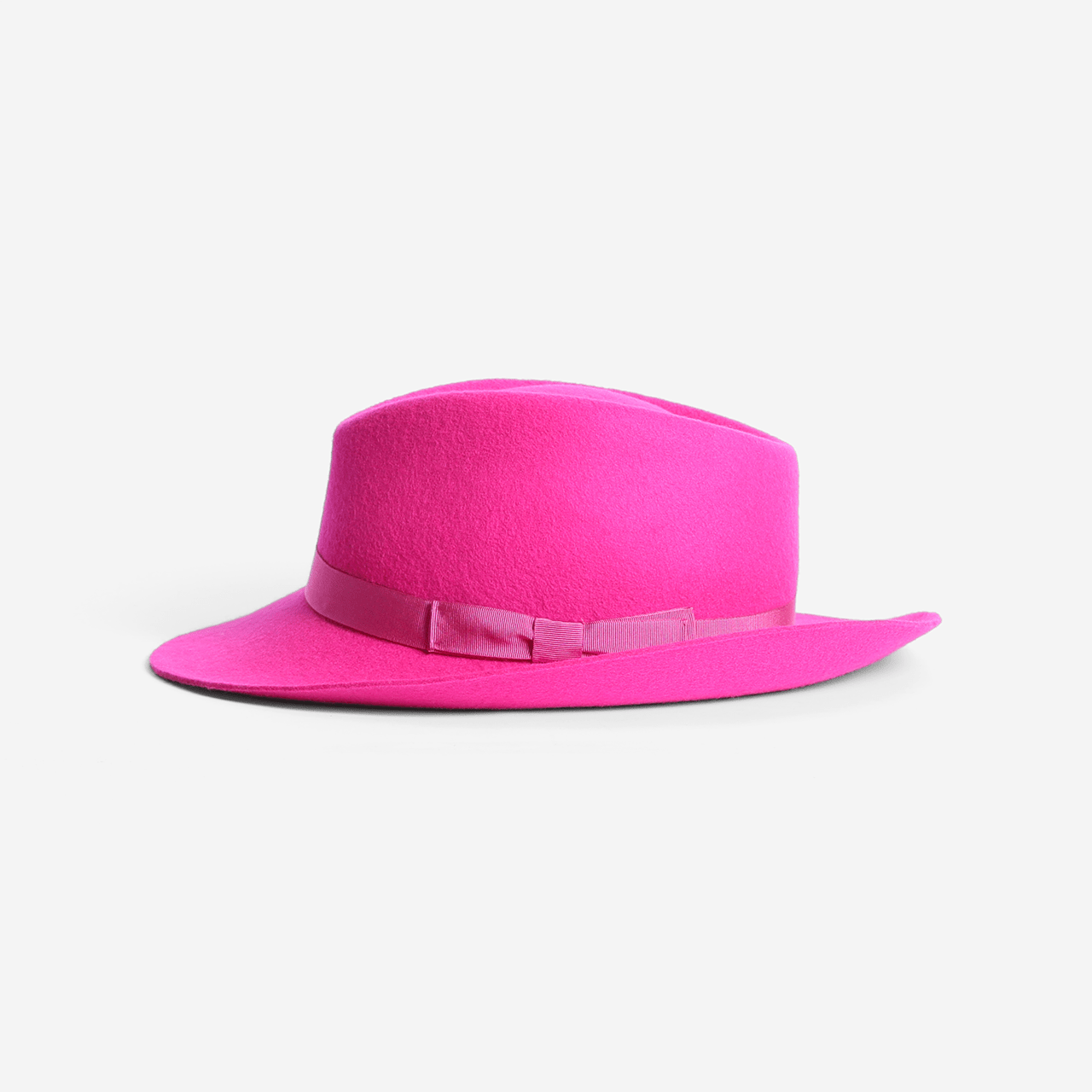 Herbert Johnson Blush Fedora Quaintrelle Fedora Hat Hot Pink