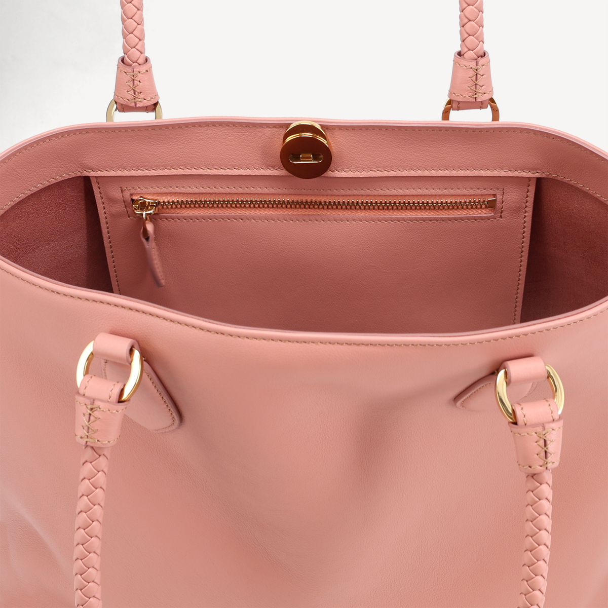 Malibu Handbag - Dark Rose (Polished Brass)