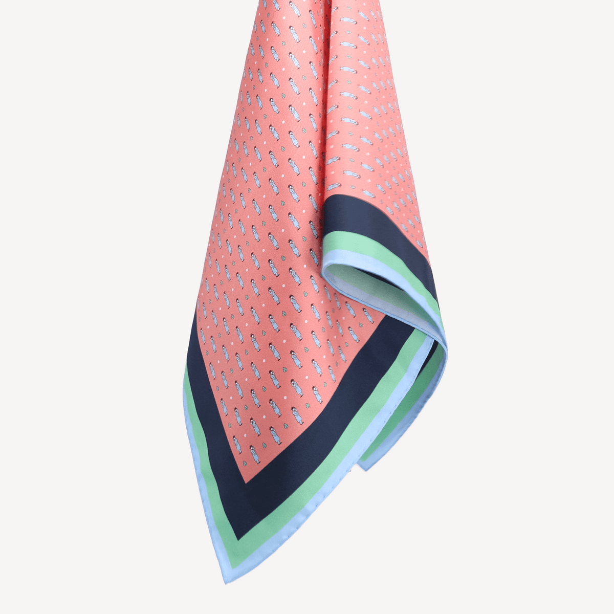 Silk Scarf Illustration - Light Pink with Hat - Swaine Group Ltd