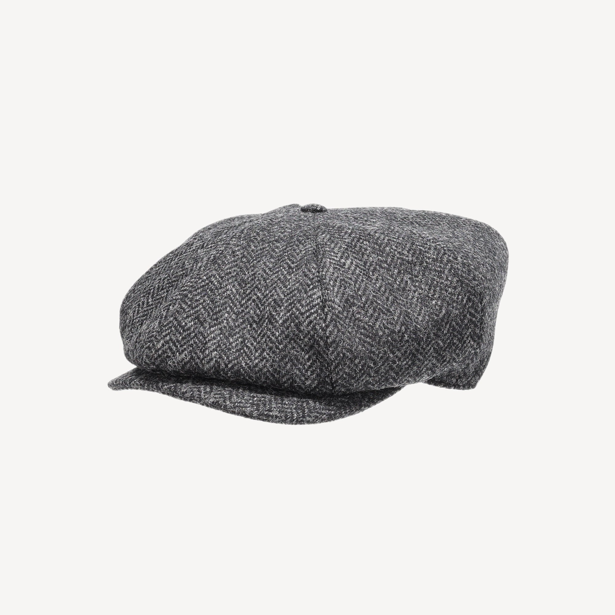 Baker Boy - Navy Herringbone