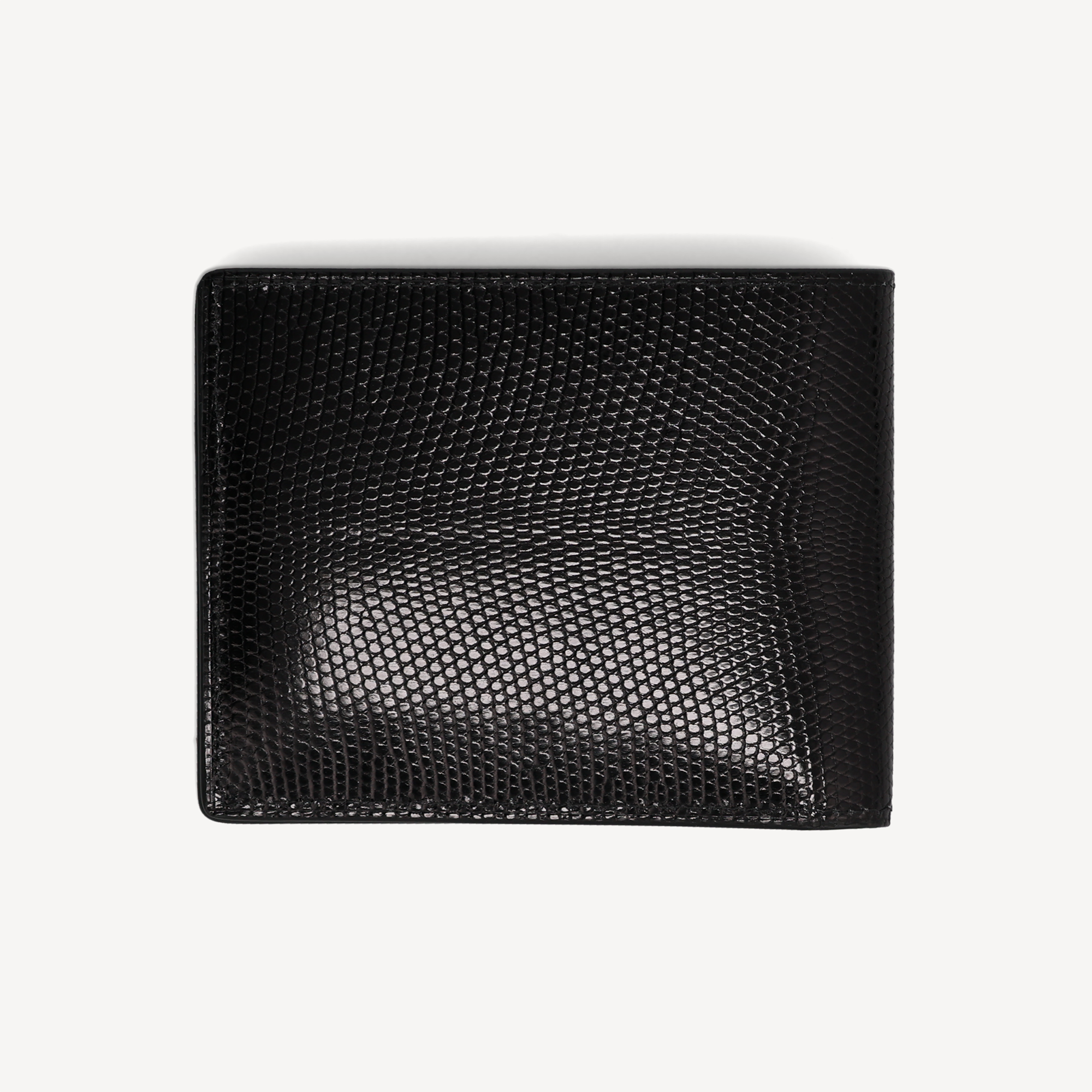 Lizard Billfold Wallet - Black