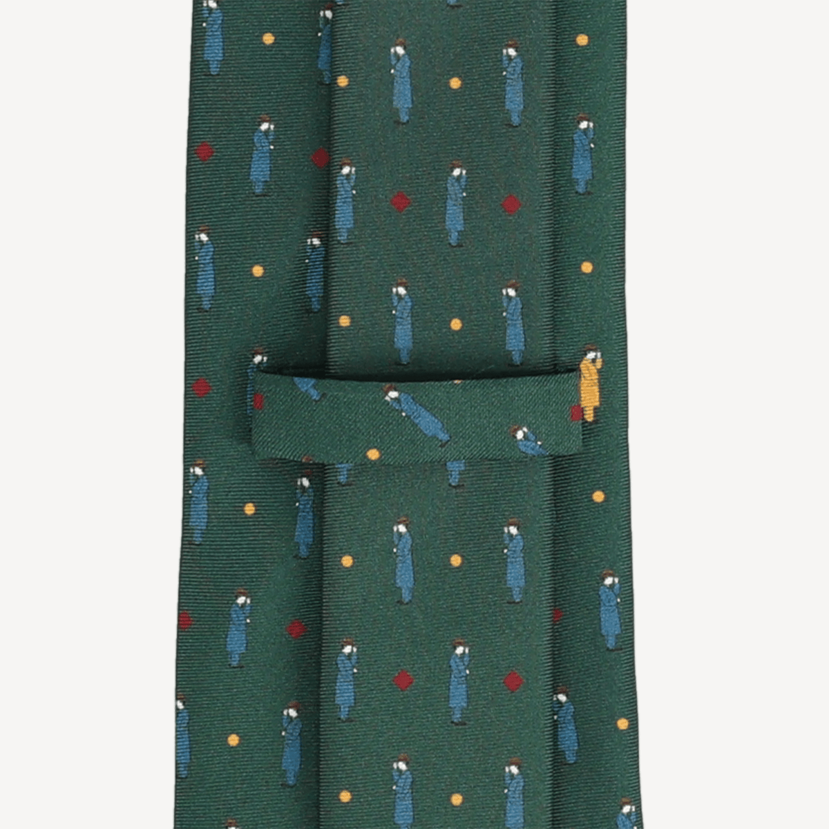 Silk Tie - Dark Green with Hat - Swaine Group Ltd