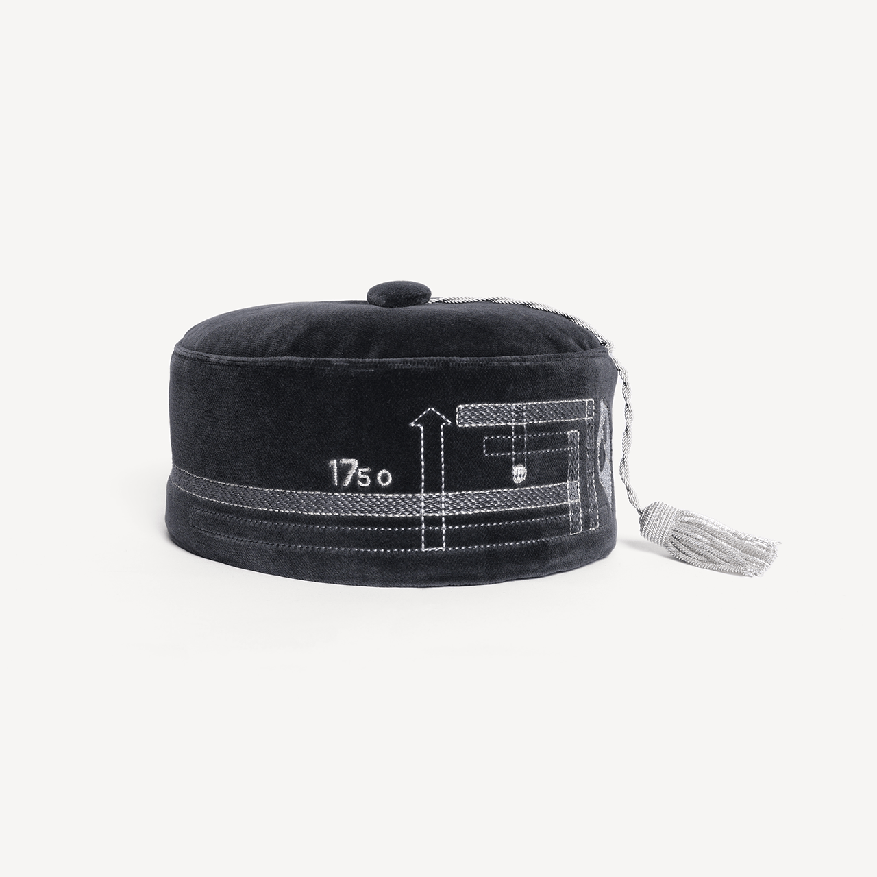 Horse Embroidered Smoking Hat - Black - Swaine Group Ltd