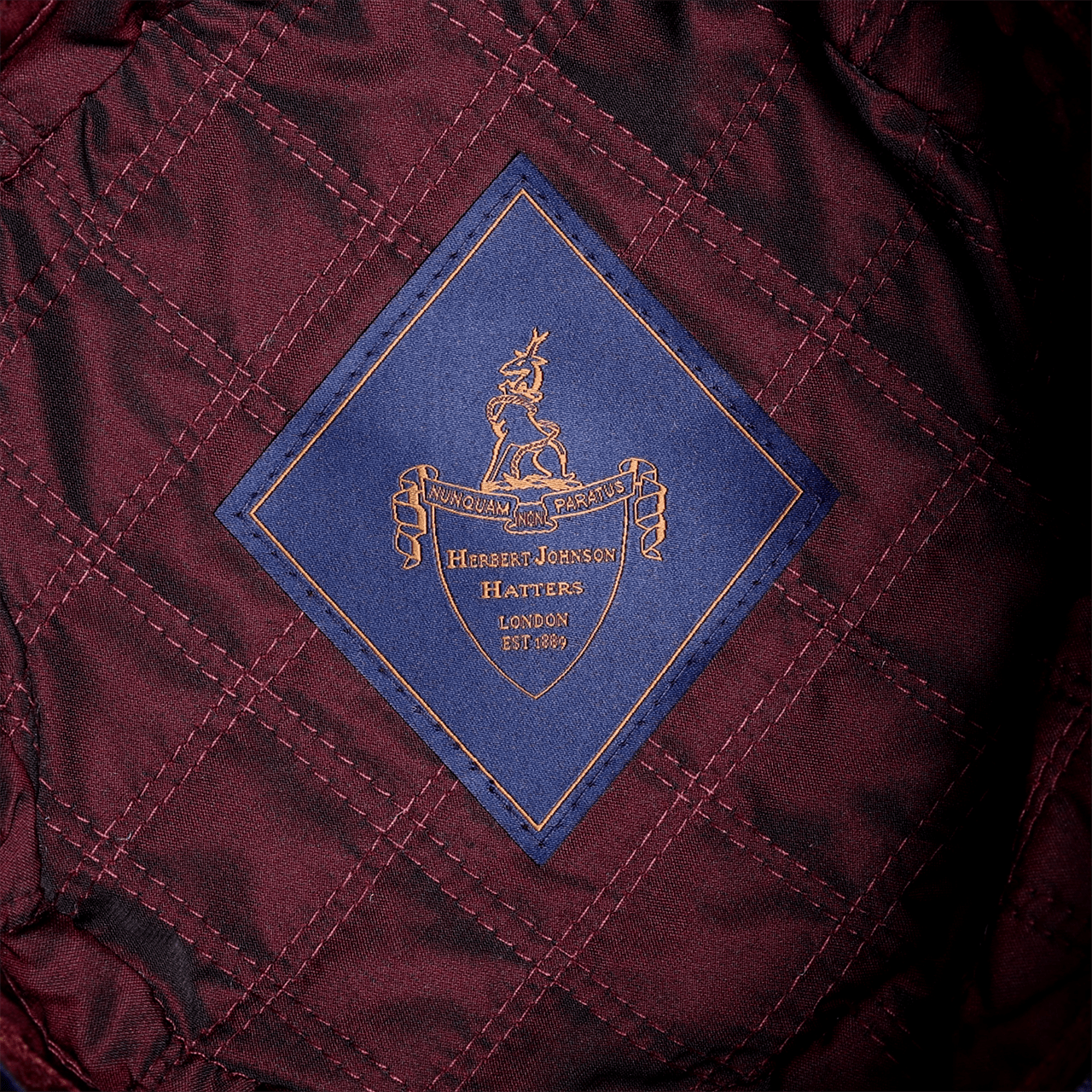 Horse Embroidered Smoking Hat - Navy - Swaine Group Ltd