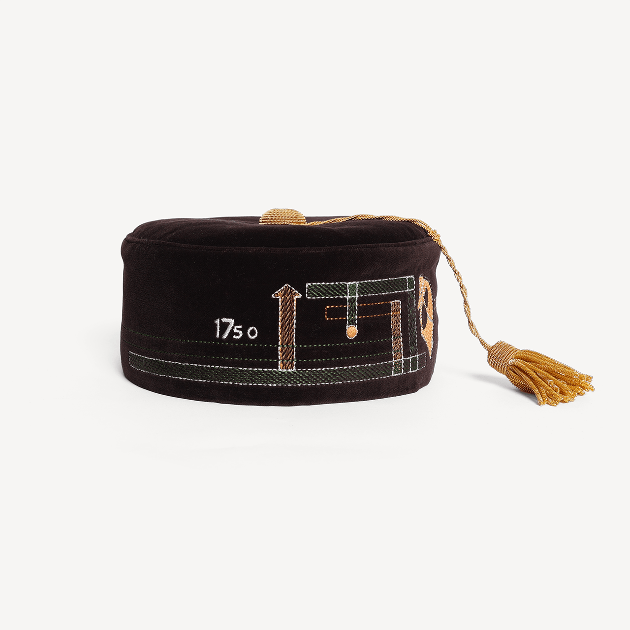 Horse Embroidered Smoking Hat - Brown - Swaine Group Ltd