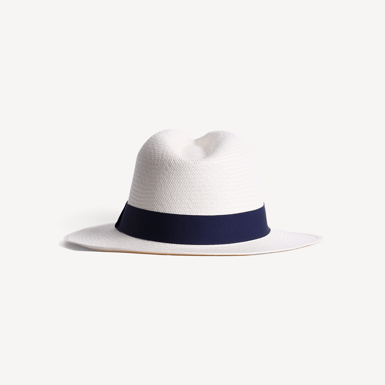 Panama Toquilla Straw - White with Navy Band - Swaine Group Ltd