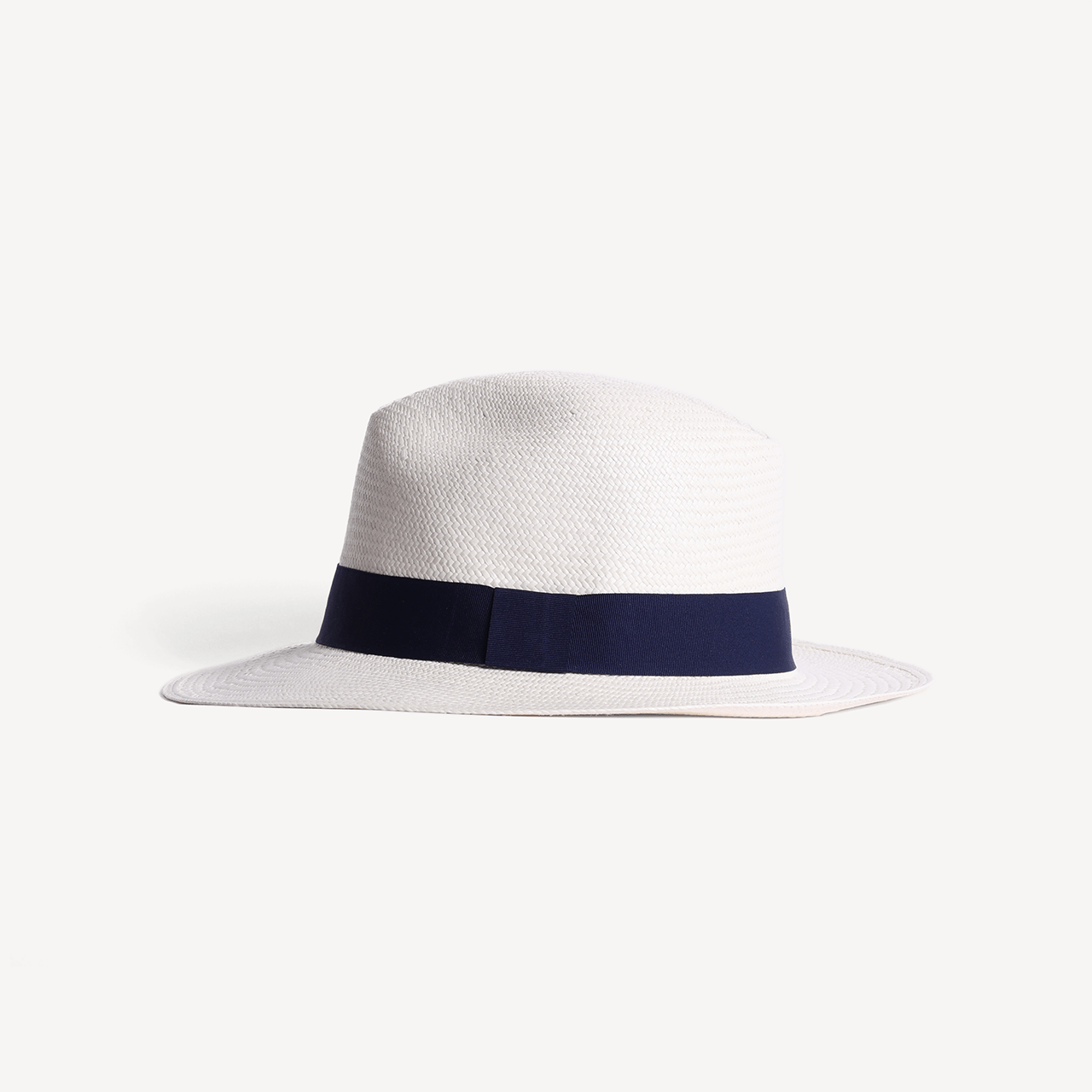 Panama Toquilla Straw - White with Navy Band - Swaine Group Ltd