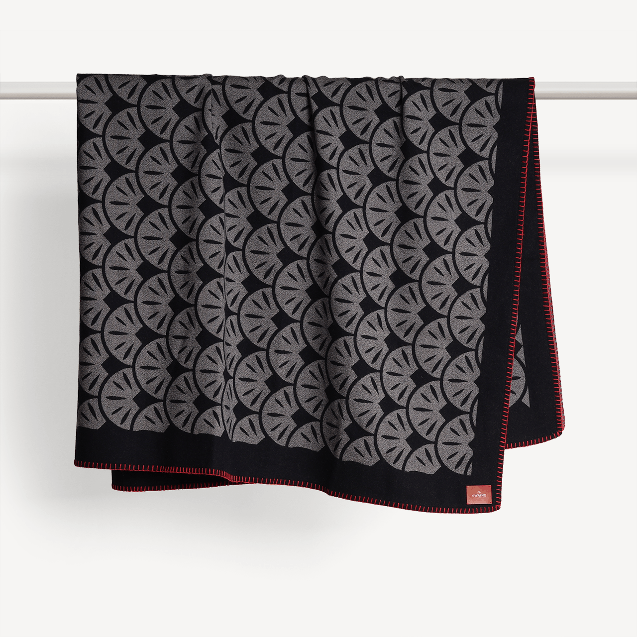 Trocadero Throw - Black and Grey - Swaine