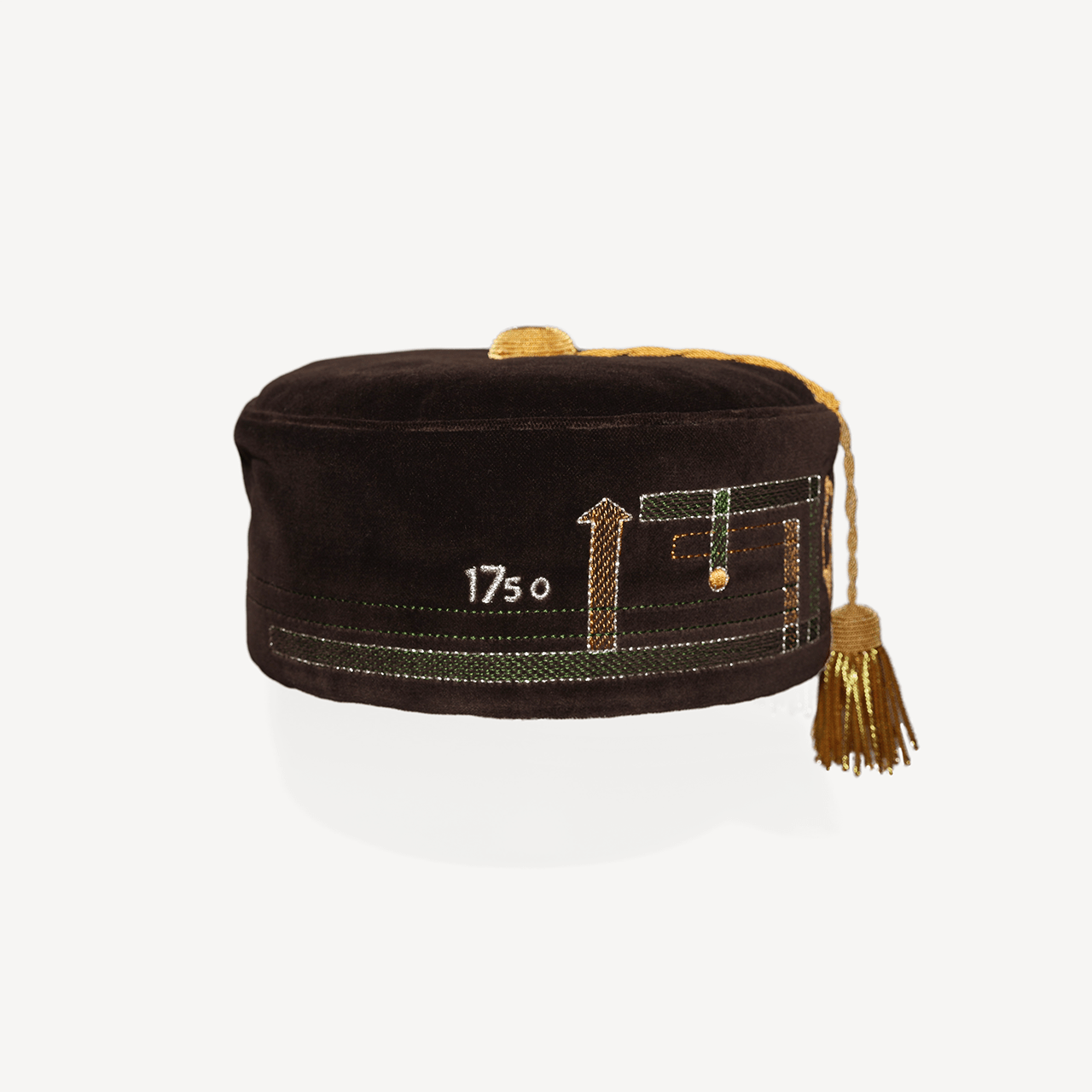 Horse Embroidered Smoking Hat - Brown - Swaine Group Ltd